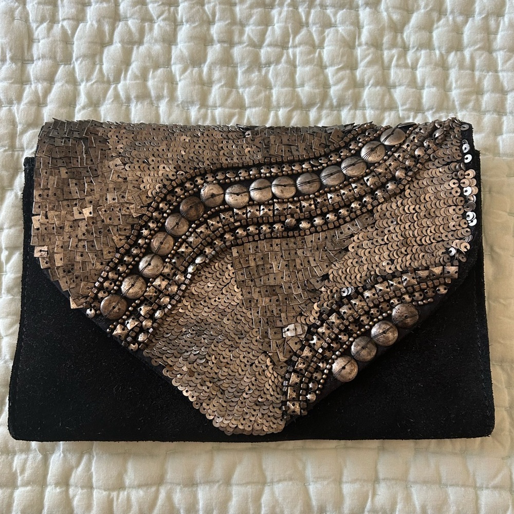 Black Suede handbag